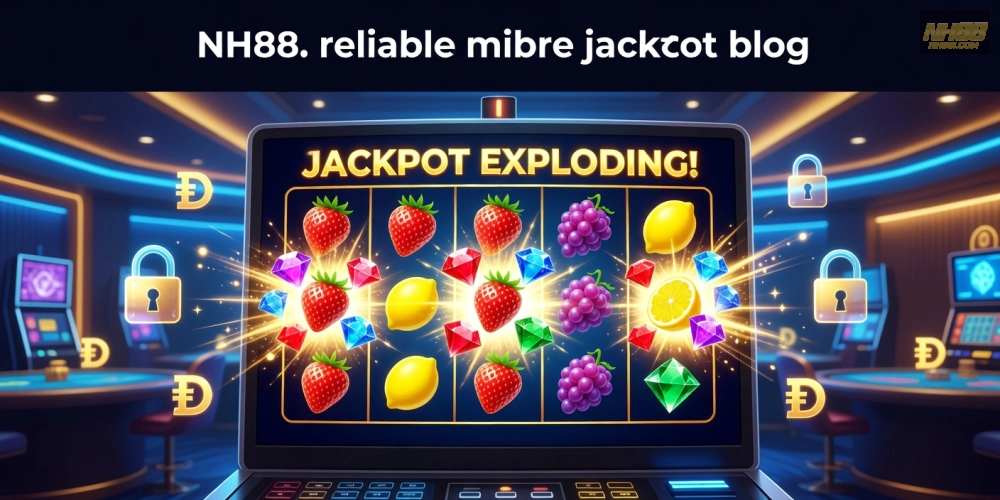Khái niệm nổ hũ uy tín nh88 được minh họa qua giao diện game hấp dẫn và jackpot lớn