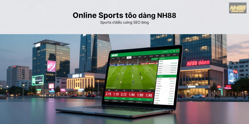 Minh họa giao diện cá cược thể thao trên nền tảng NH88 với các kèo hấp dẫn